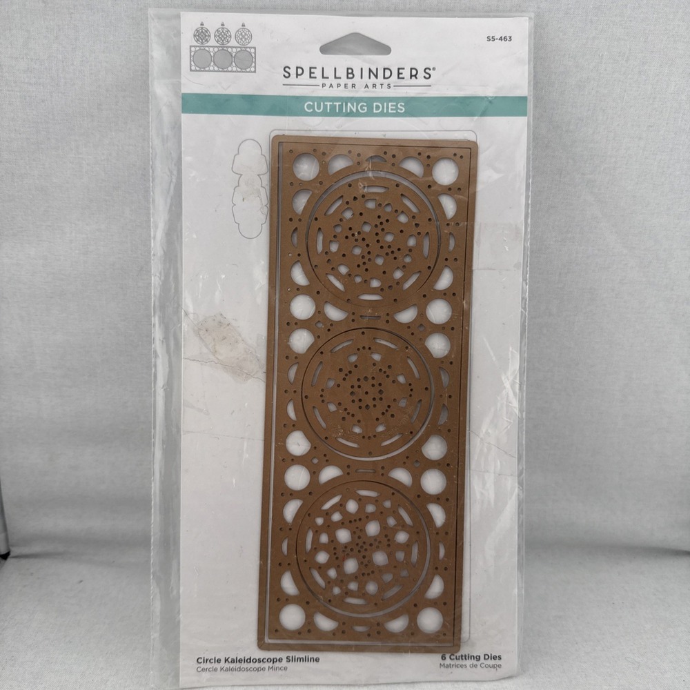 Spellbinders Etched Metal‎ Cutting Dies - Circle Kaleidoscope Slimline S5-463
